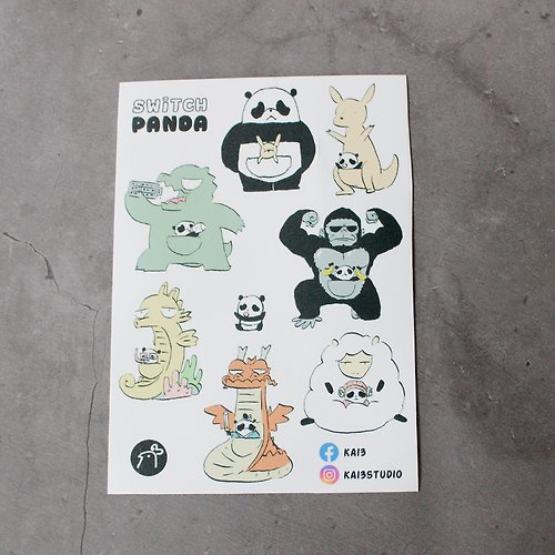 Kai3studio Sticker Switch panda Kangaroo Ver.