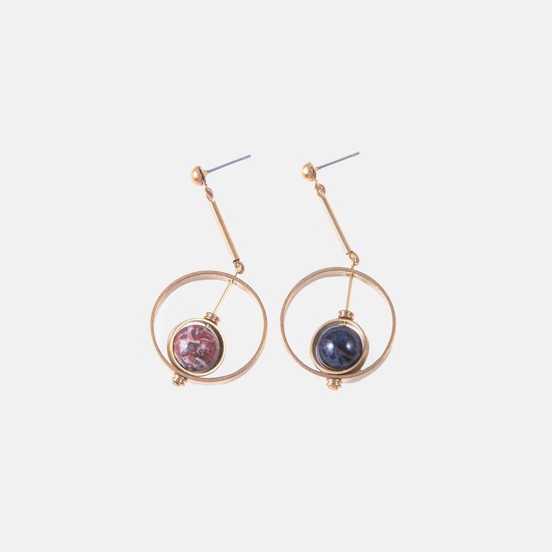 Whirling Star Earrings - Earrings & Clip-ons - Gemstone Multicolor