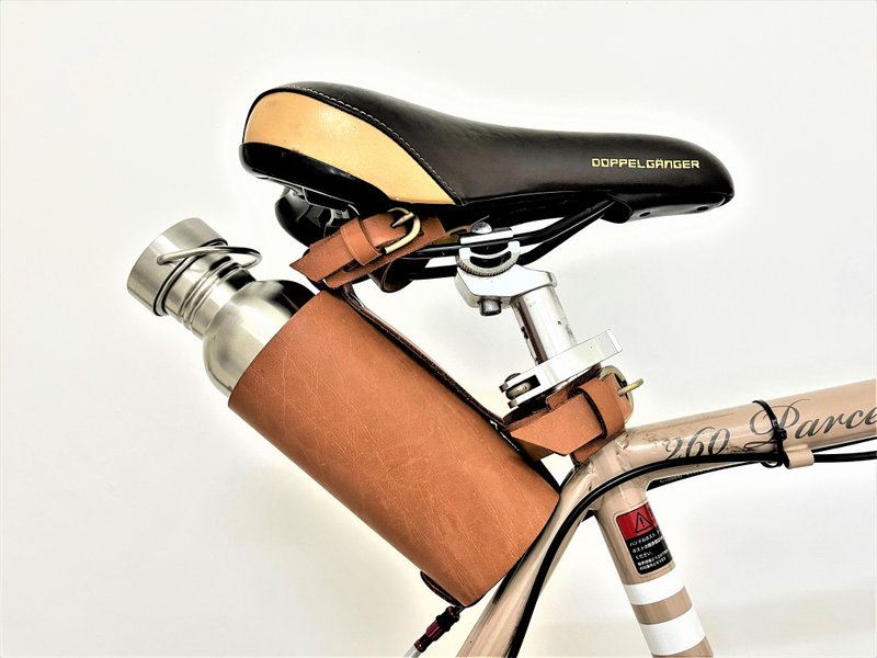 Bicycle Accessories , Bike bottle holder , Leather Bicycle bottle holder - Bikes & Accessories - Genuine Leather 