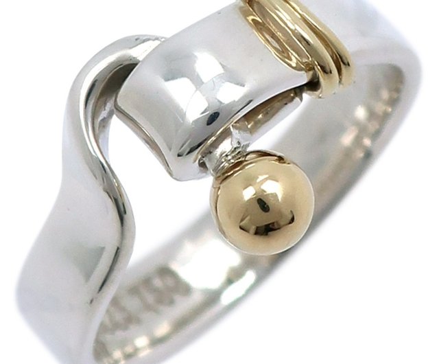TIFFANY&Co フック&アイ リング ゴールド×シルバー サイズ11号 TIFFANY&Co. 11号 ティファニー リング・指輪 フック＆アイ