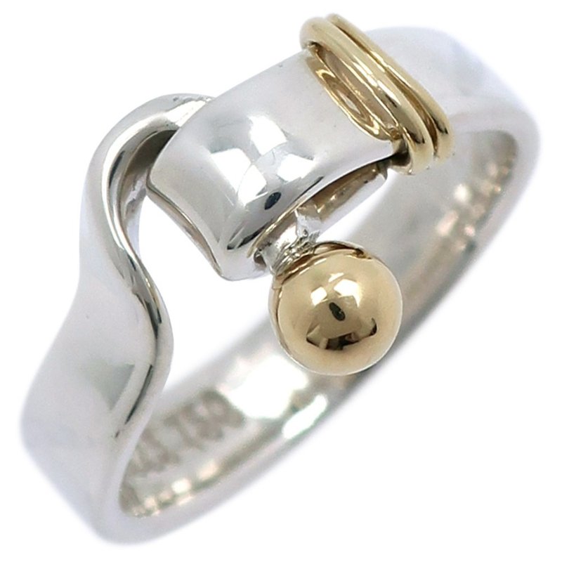【日本直送】ティファニー TIFFANY&Co. フック&アイ 11号 リング・指輪 シルバー925×K18YG 約4.1g レディース【中古】 - リング・指輪 - シルバー シルバー
