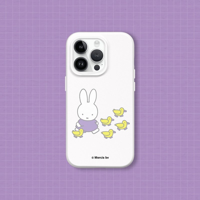 【Pinkoi x miffy】SolidSuit classic anti-fall back phone case-Go and walk - Phone Accessories - Plastic Multicolor