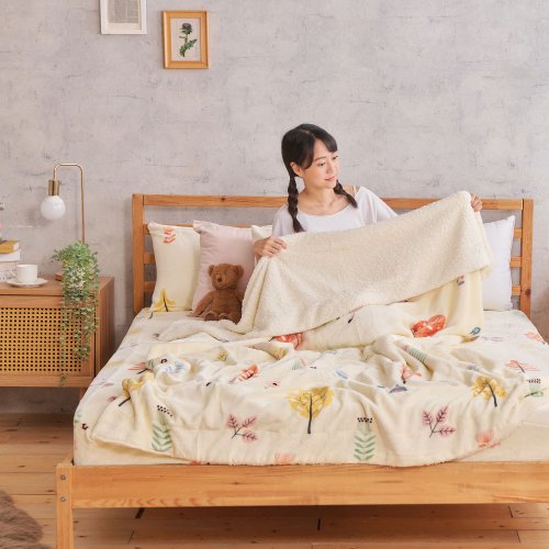 DUYAN 竹漾寢飾 法蘭絨羊羔絨毯 / 秋野澄風
