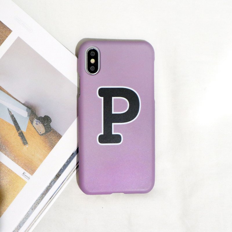 Pink purple grape big P mobile phone shell - Phone Cases - Plastic Purple
