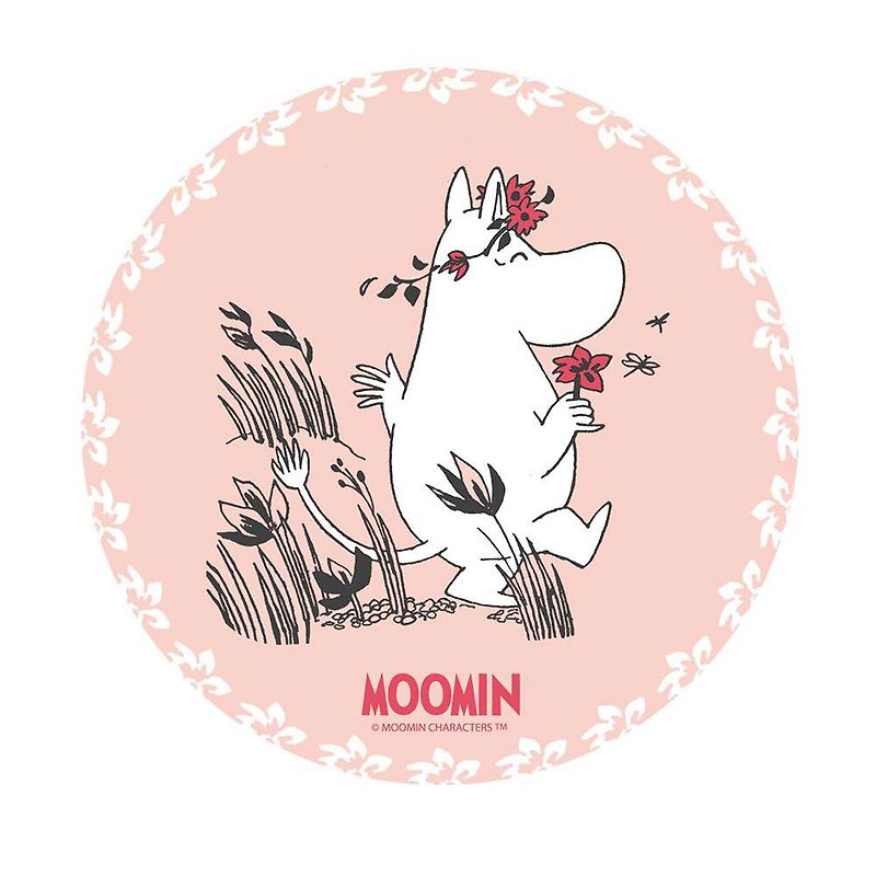 Authorized by Moomin-7 Lulumi Illustration Designs for Absorbent Coasters - Coasters - Pottery Multicolor