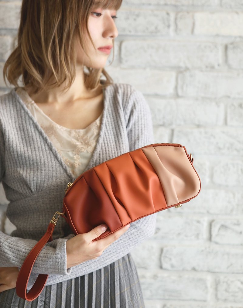 Faux Leather Messenger Bags & Sling Bags Red - Vegan Leather Boddie 3 Ways Bag Maple Pink 3 colors