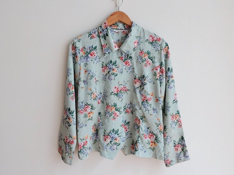 Vintage / Shirt / Long Sleeve no.10 - Women's Shirts - Polyester Multicolor