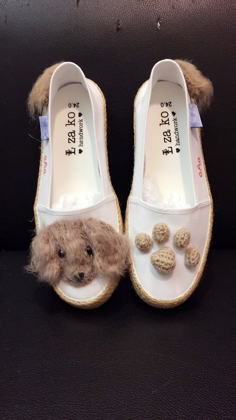 Dainty section of meatballs on the white ball Lin Suolian exclusive orders - Women's Casual Shoes - Cotton & Hemp Brown
