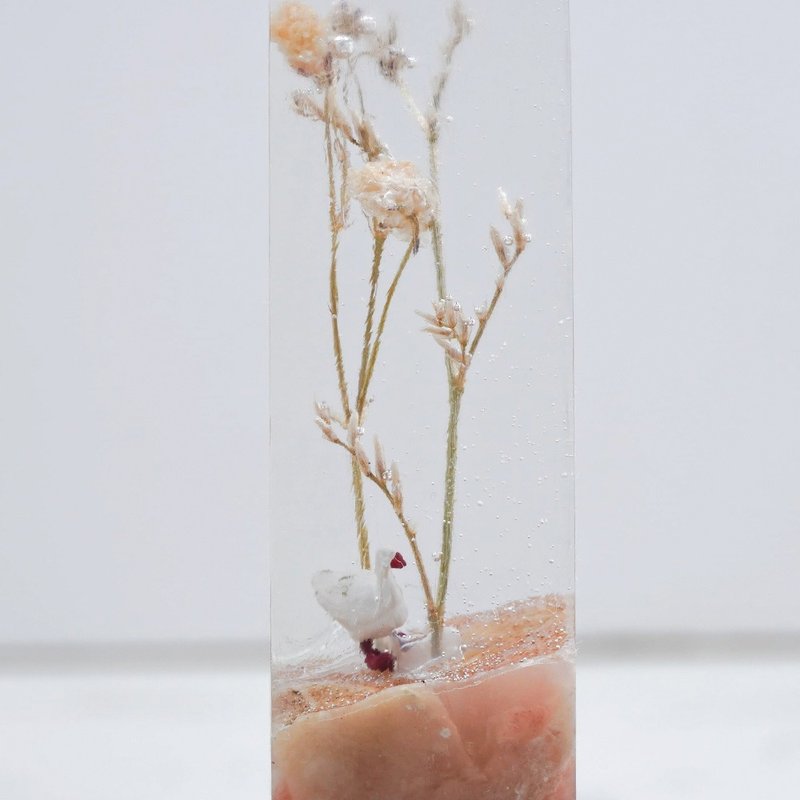 客製化手工印章-|永生花與鵝樹脂印章 1.6 x 1.6 CM|篆刻印章 - 印章/印台 - 石頭 