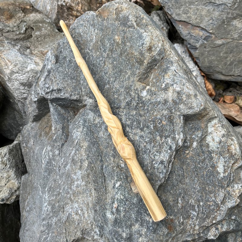 我製杖　魔杖　揚黃　手工魔杖　手工法杖 - 擺飾/家飾品 - 木頭 黃色