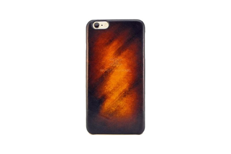 ACROMO BROWN Leather hard cover for i-Phone - เคส/ซองมือถือ - หนังแท้ สีนำ้ตาล