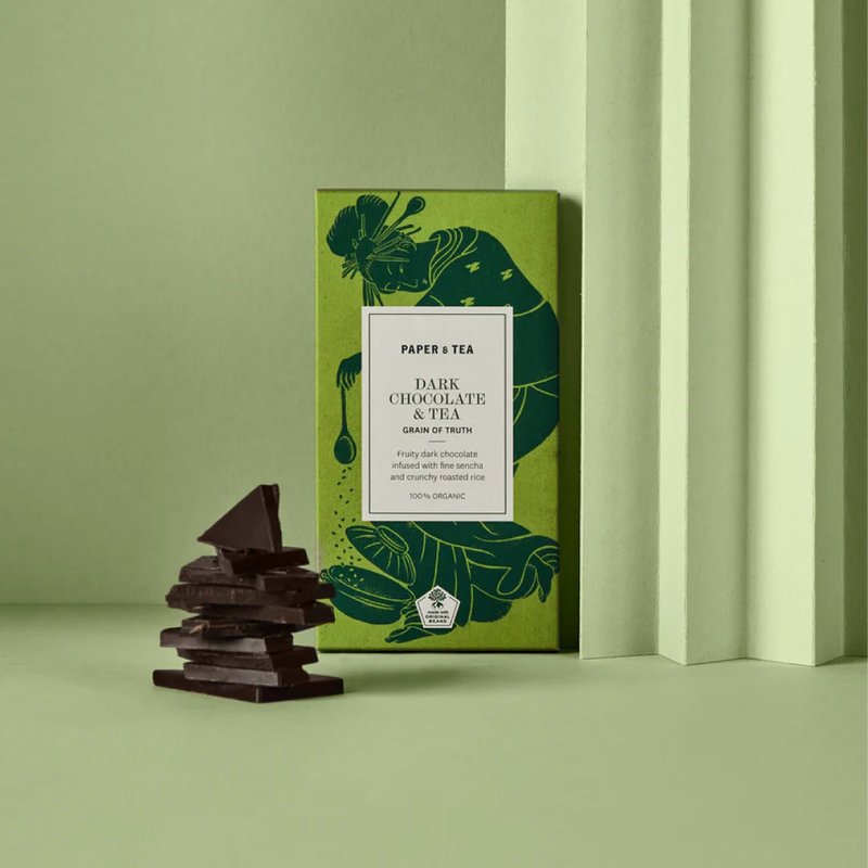 茶浸黑巧克力 - 玄米茶有機黑巧克力 - 巧克力 - 其他材質 