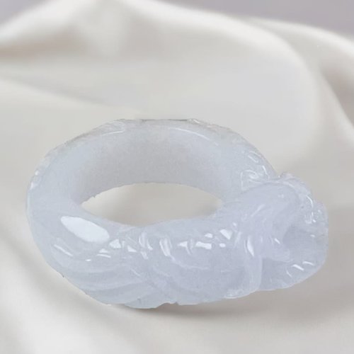 瓔珞翡翠 冰糯種翡翠鳳凰戒指 | 天然緬甸玉翡翠A貨 | 送禮
