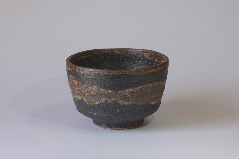 Bowl (iron picture ripple) - ถ้วยชาม - ดินเผา 
