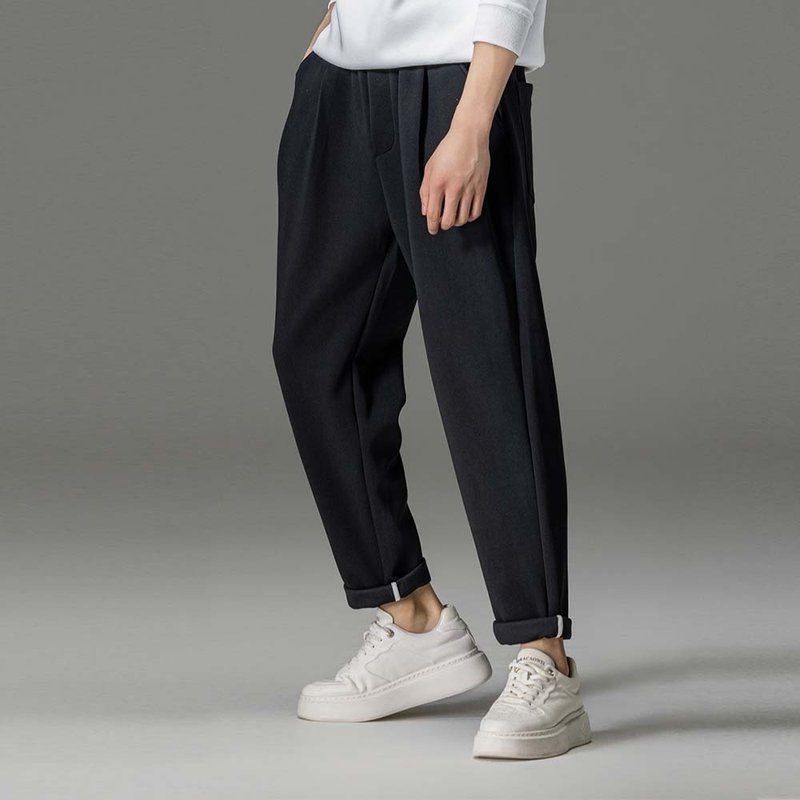 Fall slacks, men's straight leg pants - กางเกงขายาว - ผ้าฝ้าย/ผ้าลินิน สีเขียว