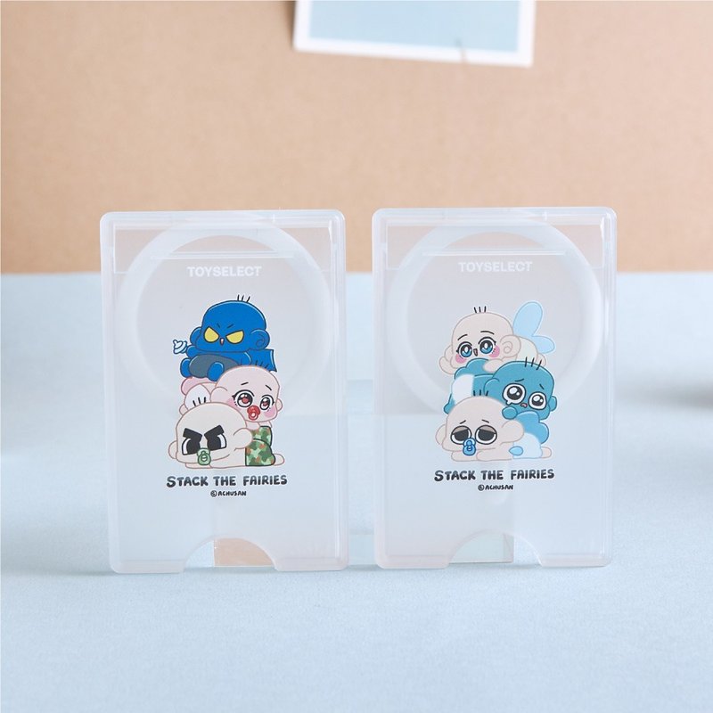 TOYSELECT アジュのミニシアター 妖精ベビーのわるわるジェンガ MagSafeマグネット式カードケース - スマホアクセサリー - プラスチック 多色