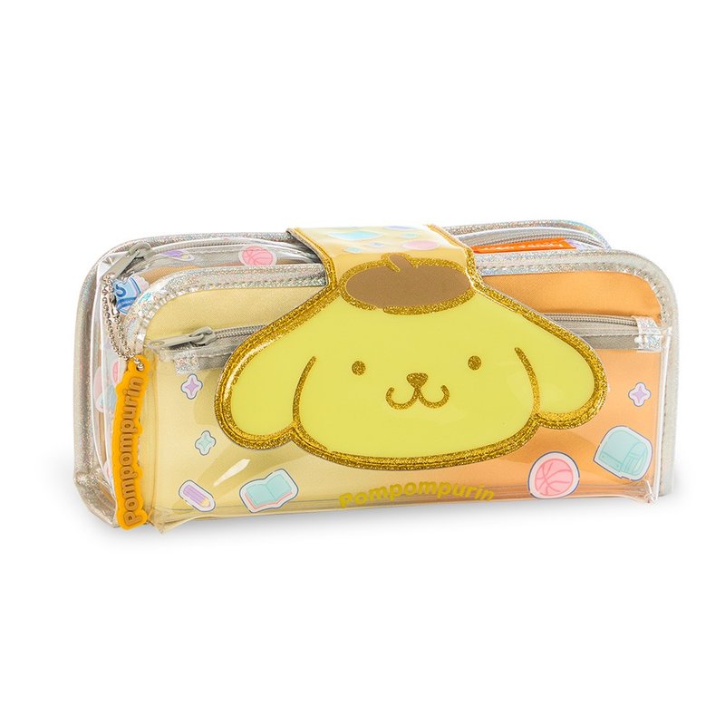 三麗鷗聯名 2in1趣味鉛筆盒-布丁狗 Pom Pom Purin FunTime - 鉛筆盒/筆袋 - 聚酯纖維 黃色