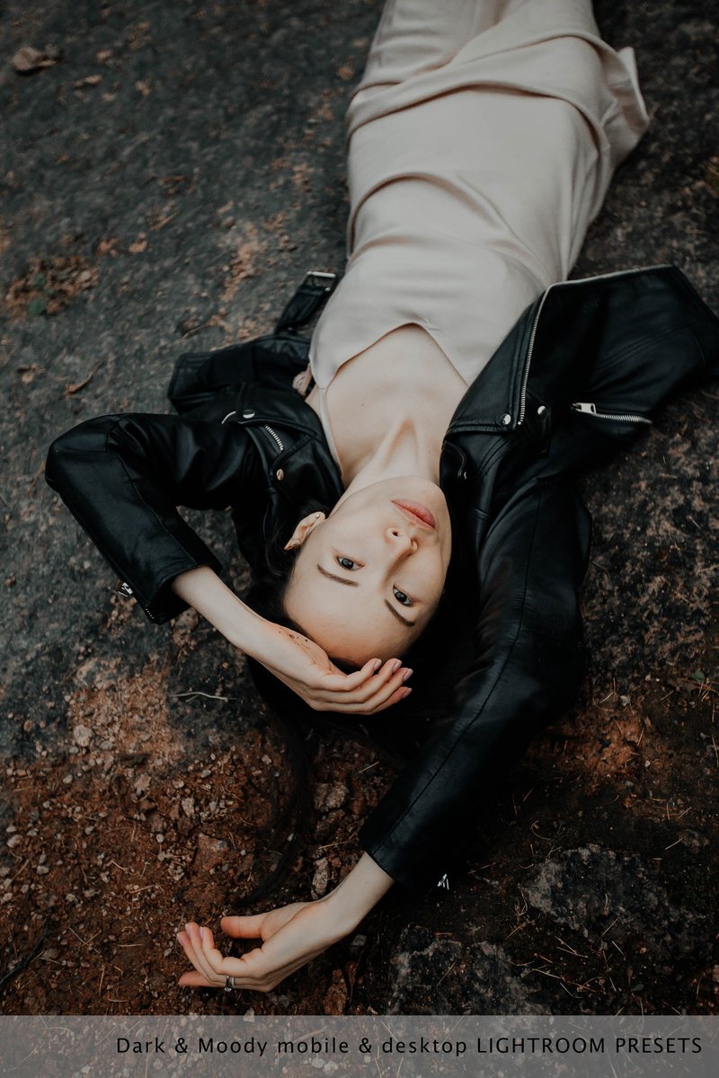 Dark and Moody Mobile and Desktop Lightroom presets pack - Photo editing filters - 其他數位設計 - 其他材質 