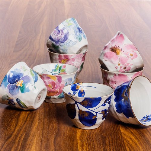 ぷくぷく様リクエスト】560 美しい藍釉小杯 茶器 3点 他おまとめに