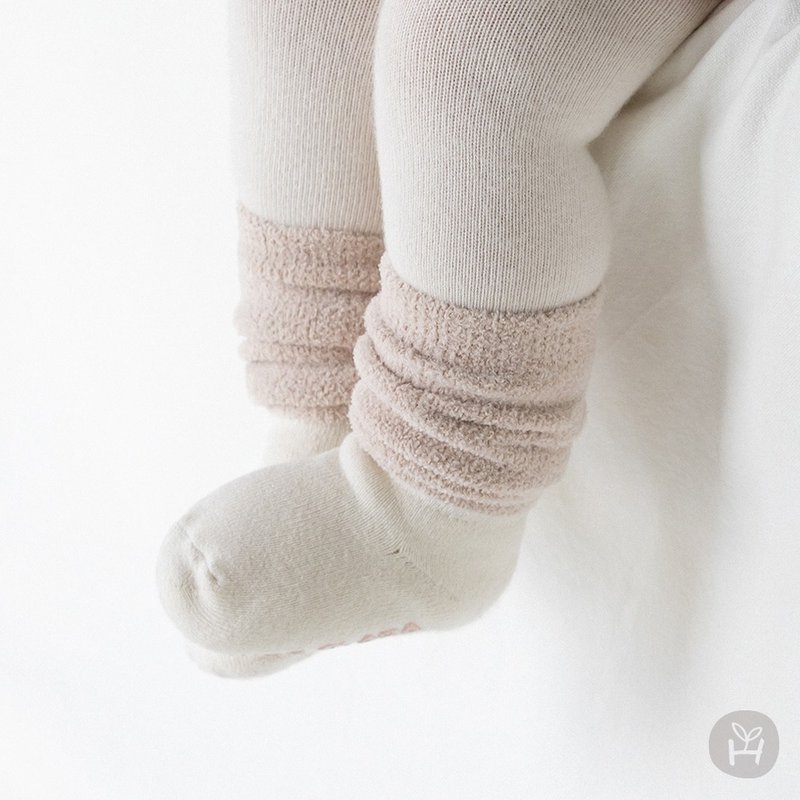 Happy Prince Nipper furry autumn and winter warm baby knee-high socks - ถุงเท้าเด็ก - ผ้าฝ้าย/ผ้าลินิน หลากหลายสี