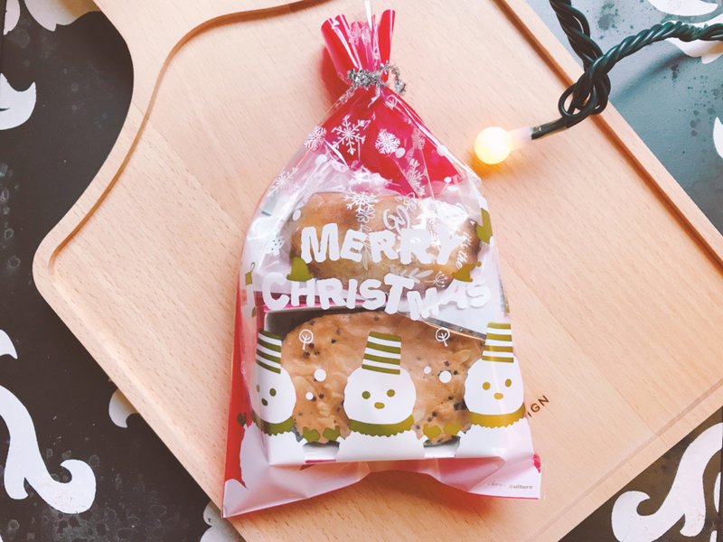 Christmas limited snack pack [Christmas gift box] - คุกกี้ - อาหารสด สีทอง