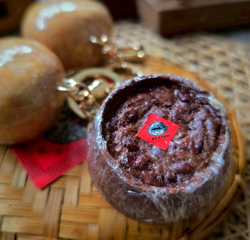 Realistic wool felt medium rice cake (pin/magnet/pure key ring/OO ornament) - Charms - Wool 