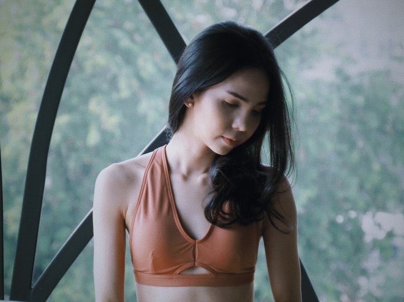 swimwear - collection "creme brulee" / muted clay / size s - 其他 - 其他材質 