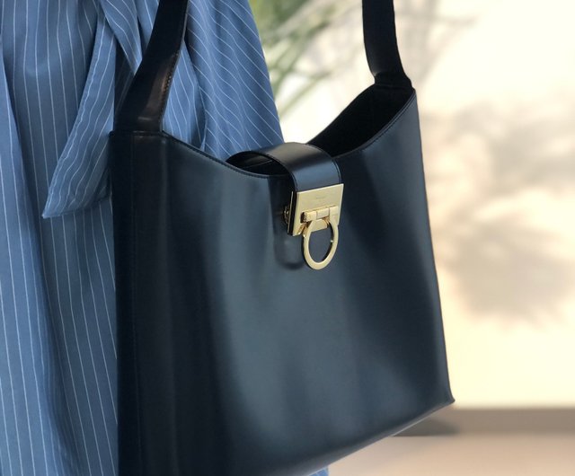 Ferragamo One Shoulder Hobo Bag