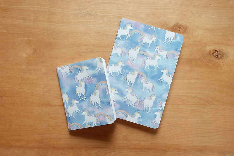Notebook set : Unicorn Way (set of 2) - Notebooks & Journals - Paper Blue