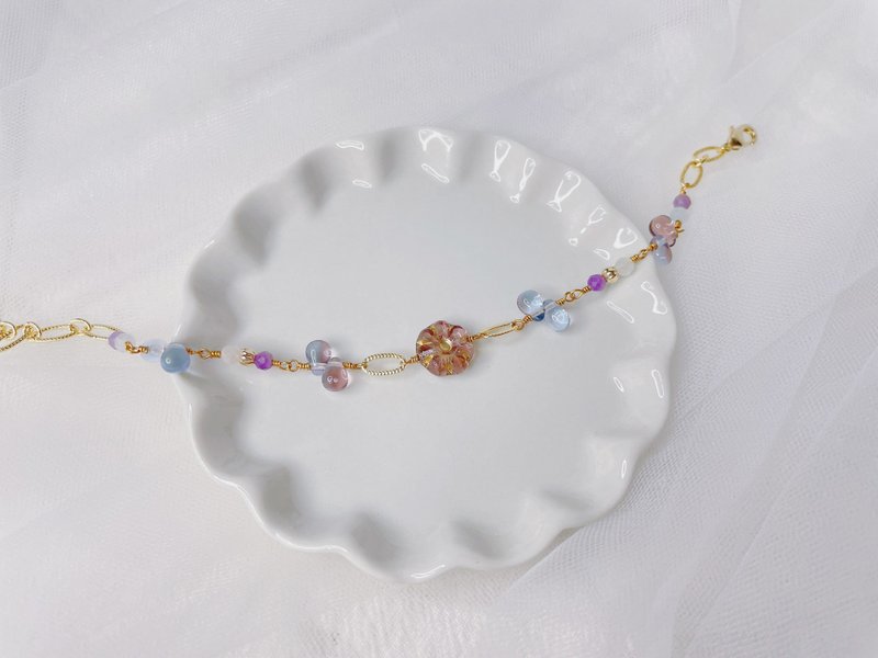 Hua Er Diandian|| Lepidolite White Crystal Bracelet - Bracelets - Crystal Pink