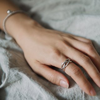 愛する。シンプルではない-スターリングシルバーリング