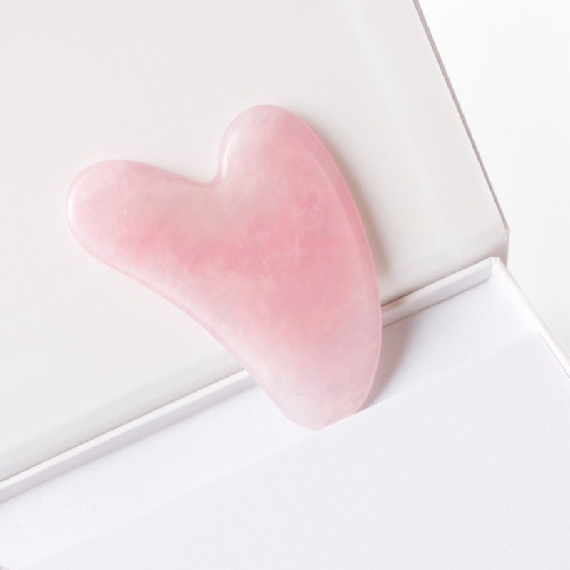 [Small NG Goods Sale] Natural Pink Jade Firming Lifting Heart-shaped Scraping Board