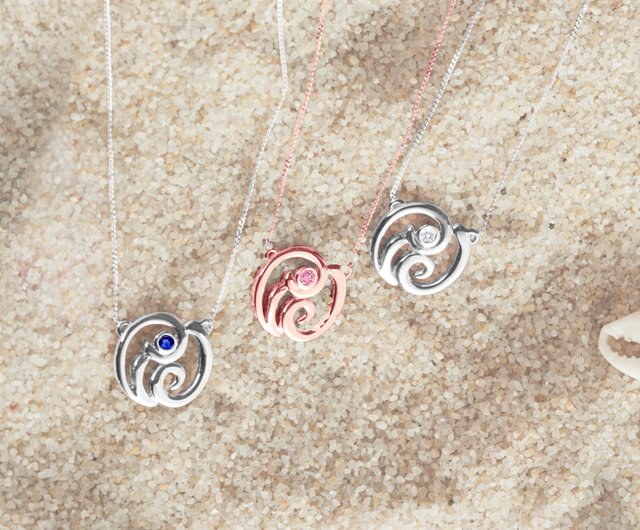 Spiral Necklace | Mociun Mini / White Diamond