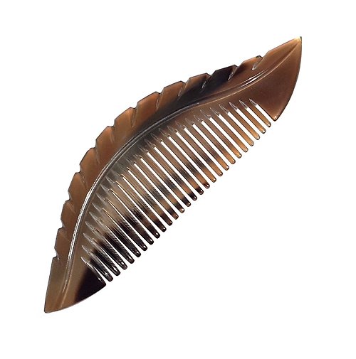 AnhCraft Hair Combs Anti-Static and Dandruff Resistant Hair Side Combs Handmade Cow Horn