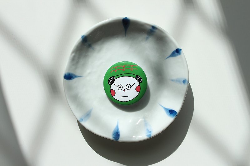Dirty glasses panda / badge - Badges & Pins - Paper 