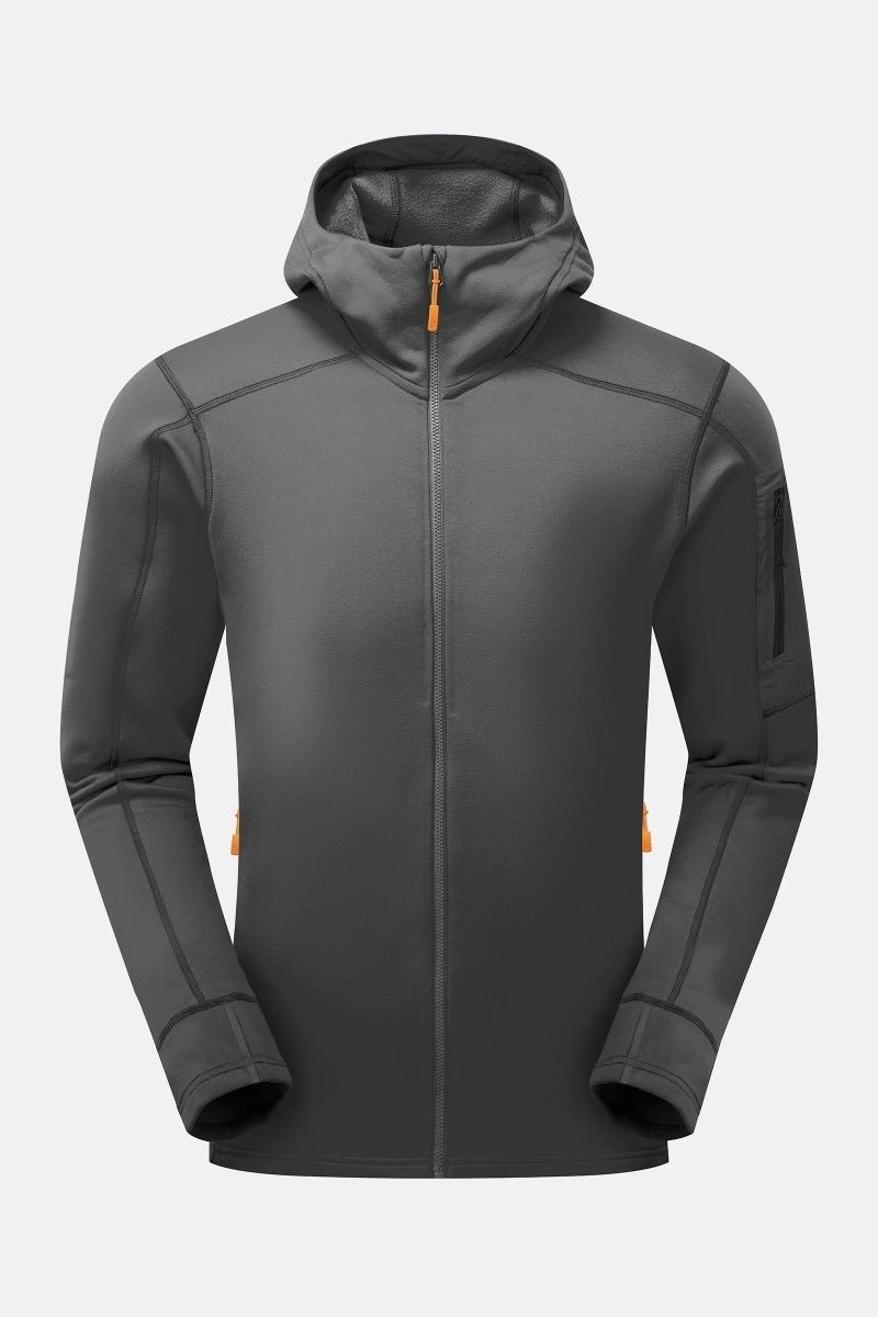 【RAB】Modulus Hoody Men’s Graphite Gray - ชุดกีฬาผู้ชาย - เส้นใยสังเคราะห์ สีน้ำเงิน