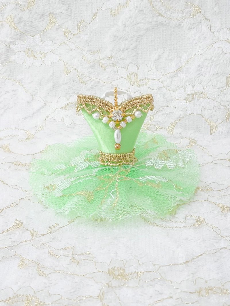 Ballet tutu x bag charm yellow green version - Charms - Other Man-Made Fibers Green