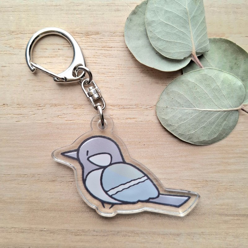 アクリルキーホルダー シジュウカラ - 鑰匙圈/鑰匙包 - 壓克力 