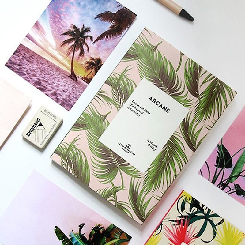 Second Mansion Tropical Style Zhouzhi (No Time) V2-05 Palm Tree, PLD61013 - Notebooks & Journals - Paper Green