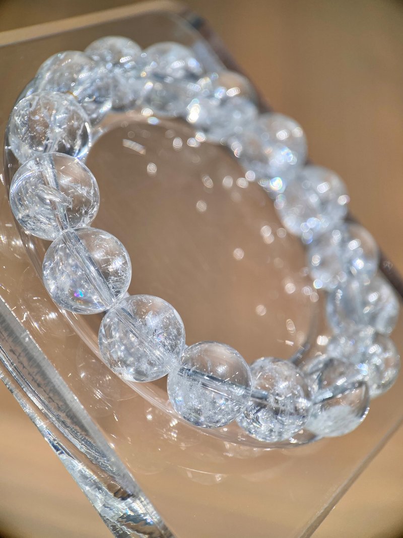 天然阿賽水晶13.3mm 手串手鏈 高頻水晶 阿賽斯特萊 - 手鍊/手環 - 水晶 
