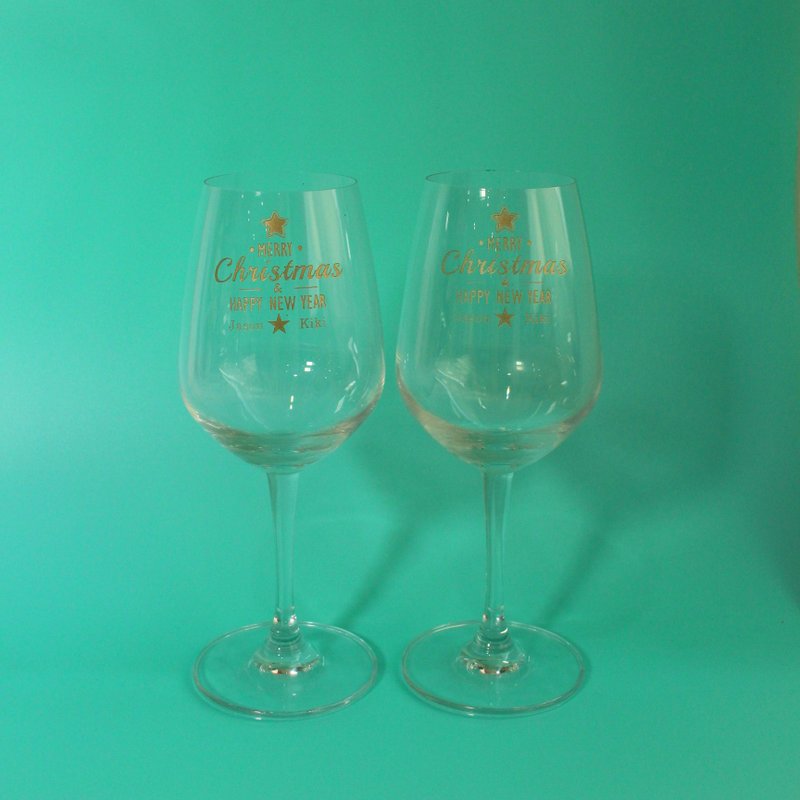 Christmas Gifts | Merry Christmas Custom Engraved Whiskey Pair Cups Custom Gifts for Friends - แก้วไวน์ - แก้ว 