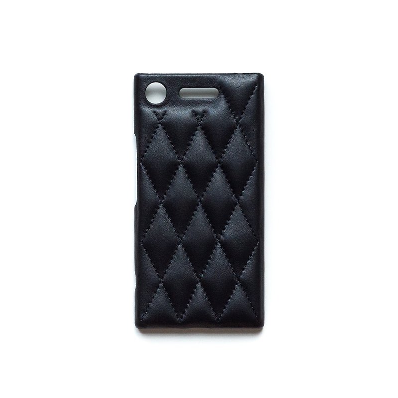 Patina | Genuine leather handmade | Freda-pure Linkage iPhone · Android phone case · Pure leather back shell - เคส/ซองมือถือ - หนังแท้ สีดำ