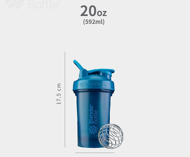BlenderBottle Classic 28 oz Navy Shaker Cup with Flip-Top and Wide Mouth Lid  