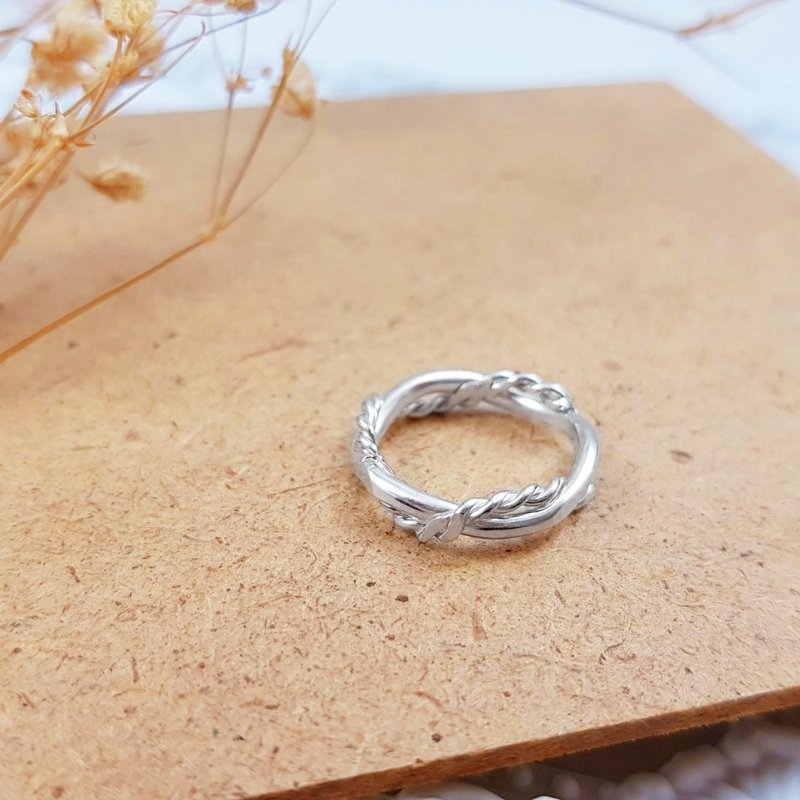 Metalworking Course [Group of 1 person] Twisted Silver Ring Handmade Ring Couple Gift Cultural Coin - Metalsmithing/Accessories - Sterling Silver 