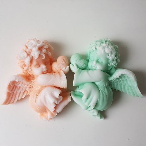 創藝皂學 手工皂 擴香石 香氛 台灣原創 在地製造 愛情天使對偶 精油手工皂 採用天然精油