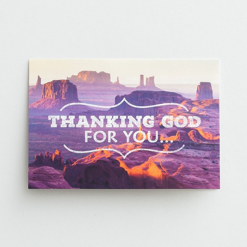 ◤ Thank God you have | cards Thank you Religious sunset thank | Dayspring - การ์ด/โปสการ์ด - กระดาษ สีม่วง