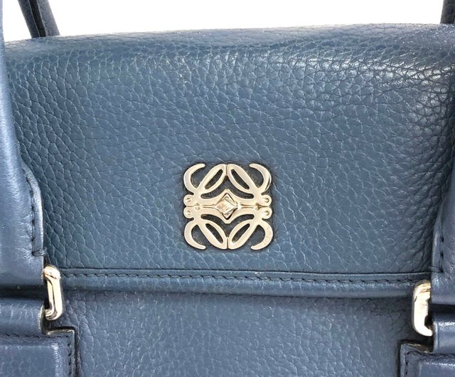 日本直送 名牌中古包 】LOEWE ロエベ ショルダーバッグ ブルー アナグラム レザー ミニボストン 2way vintage ヴィンテージ  rgrgs4 solo-vintage｜側背包/斜背包人氣榜 - Pinkoi