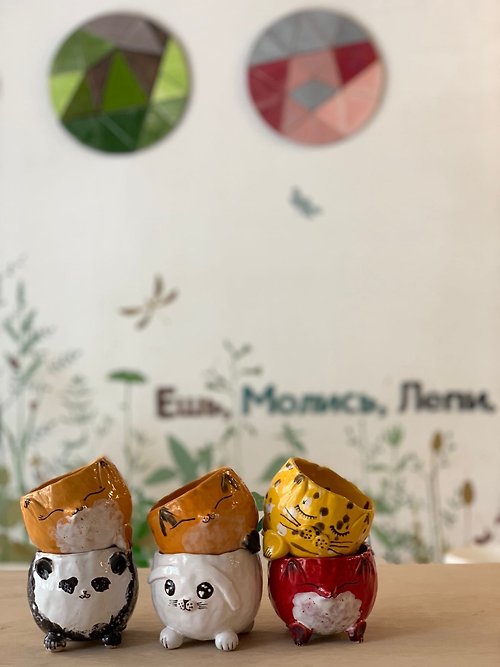 LEPOTA Handmade Ceramic Panda Bear Coffee Mug / Cute Panda Ceramic Coffee Mug