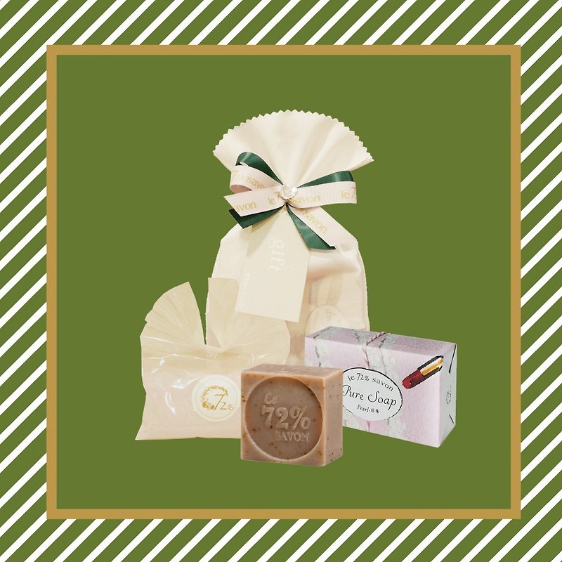 Good life white small gift bag - Soap - Plants & Flowers Pink