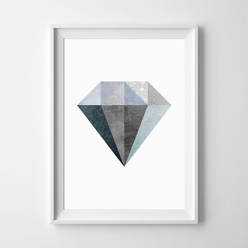 Weekend Road Trip Diamond Geometric Print 可客製化 掛畫 海報